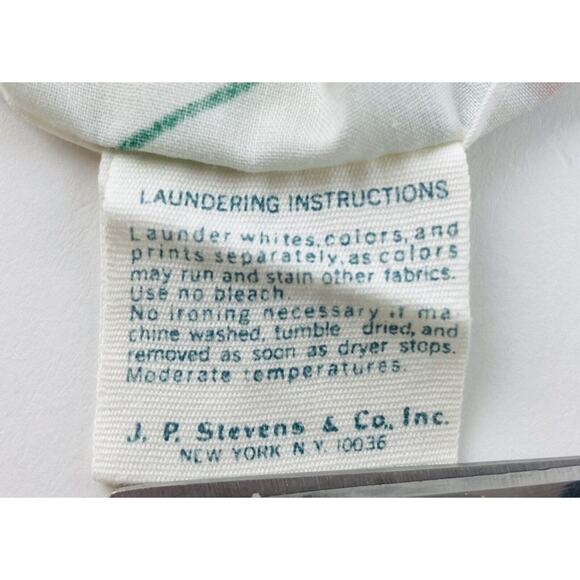 Tastemaker Pillowcase KING Yellow Red Orange Flowers J. P. Stevens percale USA V - Picture 6 of 7